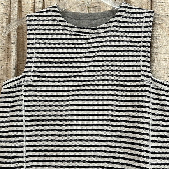 Theory Cotton Terry Reversible Sleeveless Tent Dress - Picture 7 of 9